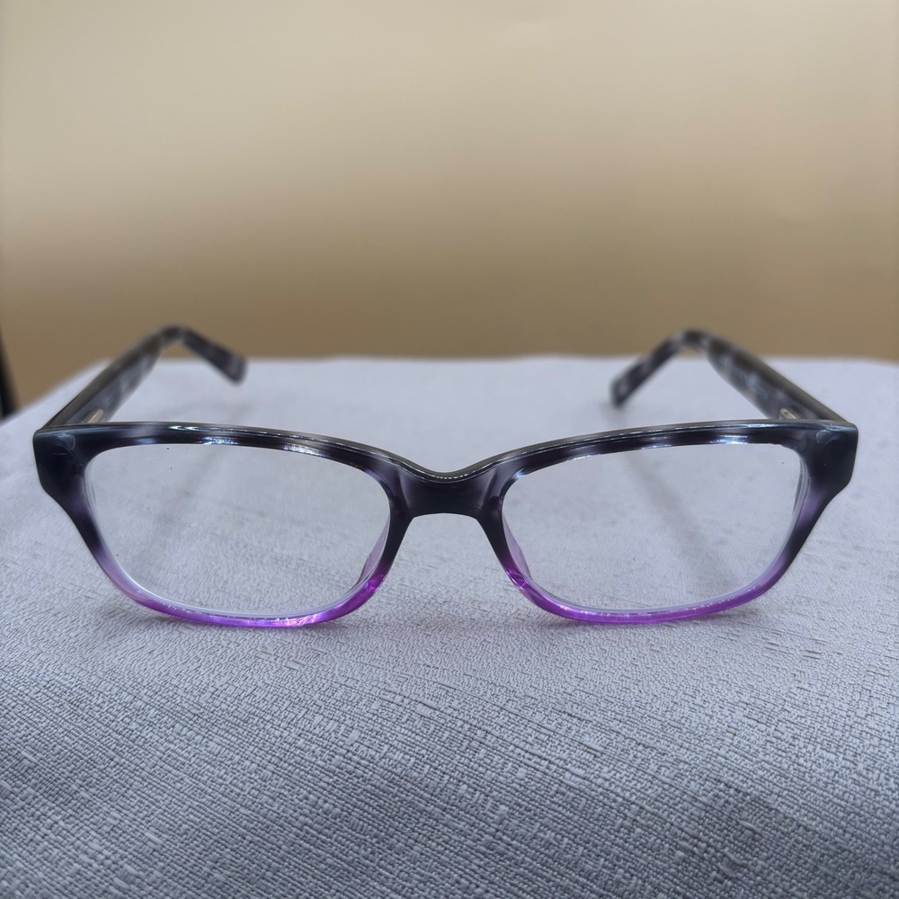 Success SS-63 Eyeglass Frames Purple Demi Tortoise Rectangular 50-19-140 Glasses